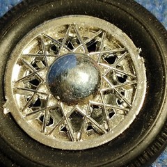 🌟 Wire Wheel & Tire 1:25 or 1:24 Scale 1000s Model Car Parts 4 Sale