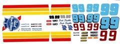 #99 Dick Trickle Pabst Blue Ribbon Camaro 1/24th 1/25th Scale Waterslide Decals