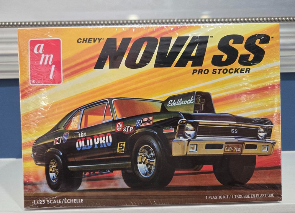 AMT 1972 Chevy Nova SS Pro Stock Kit AMT1142M/12 New Old Stock ~ Factory Sealed