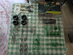 Vintage 2001 Revell Grave Digger 1/25 OPENED AND UNBUILT.