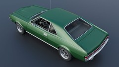 ABS Like Resin 3D Printed 1968 AMC Javelin Model in 1/25
