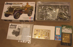 Jeep Willy MB Tamiya Military Vehicle 1:35 Scale Model w/ UPGRADE KITS Tamiya
