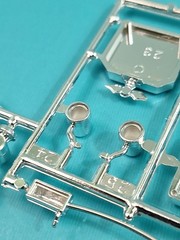 Revell AMT Ertl Monogram MPC 1/24 Model Part Pie Wagon Hot Rod Chrome Headlights