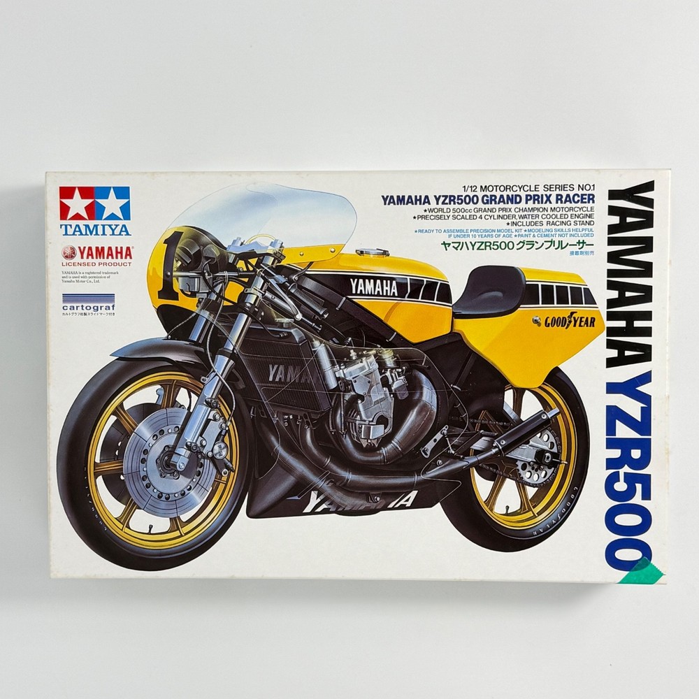 TAMIYA YAMAHA YZR500 1/12.Item14001 w/cartograf Decals from japan4