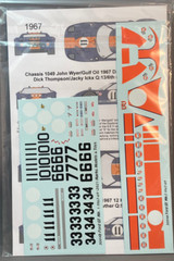 1/32 Starfighter Decals 3004 for Ford GT Mk 1 Gulf 1967-67 LeMans Daytona