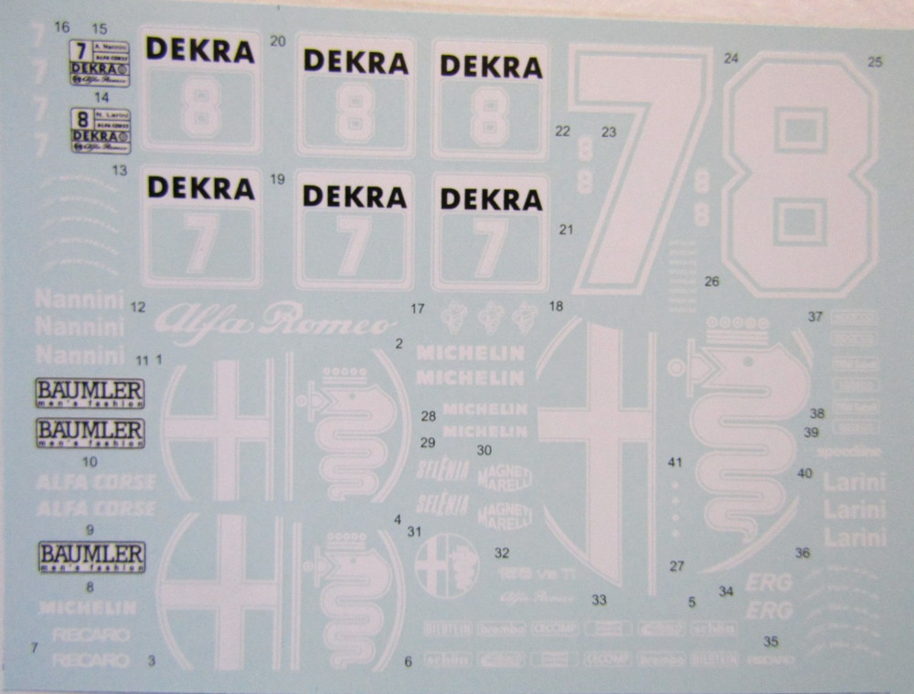 Decalpool 1:24 Scale Alfa Romeo 155 V6 Ti DTM 1993 Decal Sheet DP338 suit Tamiya