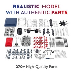 Small V8 Model Engine Kit with Real Engine Sounds$