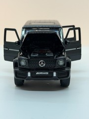 Mercedes AMG G-Class Diecast Model Car Metal Black w/ Lights & Opening Doors