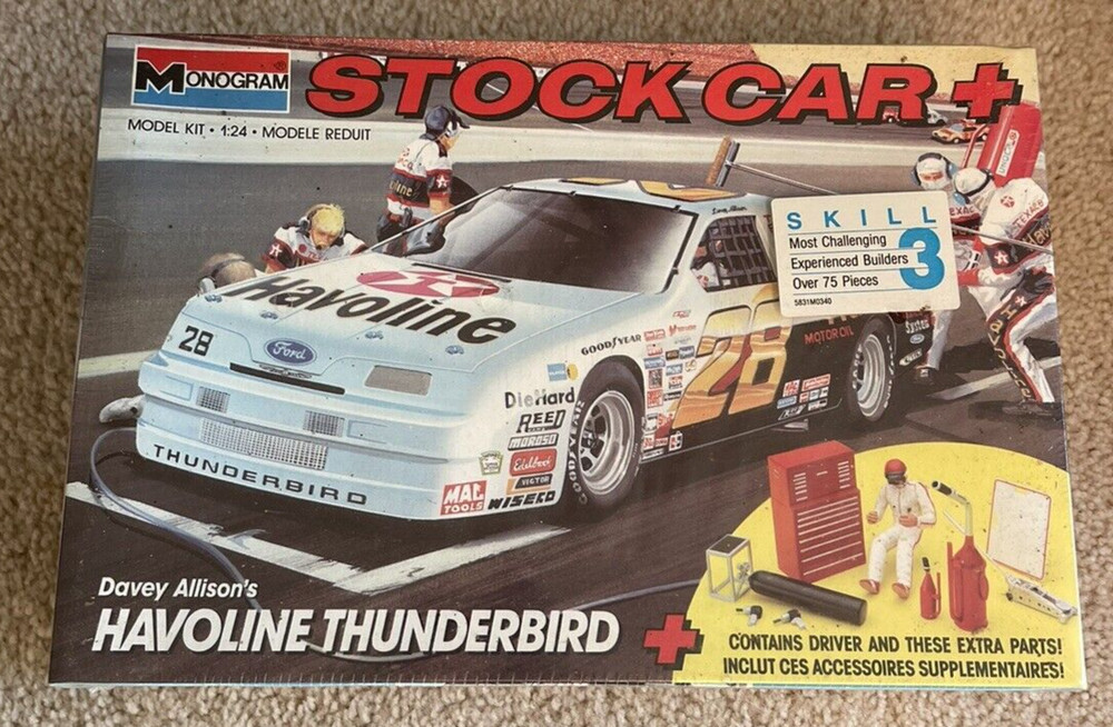 Monogram Allison Havoline Thunderbird Stock Car 1/24 Scale Model #2916 – Sealed