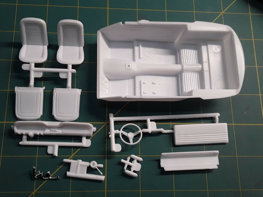 66 1966 Mustang 1/24 Carrol Shelby GT 350H Hertz Interior Tub Bucket Seat Dash