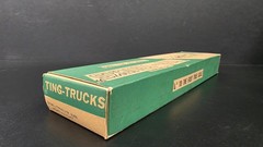 VINTAGE WOOD KIT TING-TRUCKS SEMI TRAILER VAN LIGHTWEIGHT M4