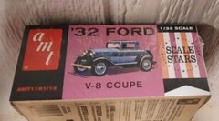 AMT Scale Stars 1932 ’32 Ford V-8 Coupe 1/32 Scale Sealed Model Kit AMT1181/12