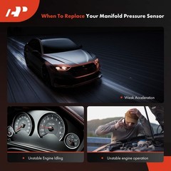 A-Premium Manifold Pressure (MAP) Sensor [3 Pins] Compatible with BMW 323i,…