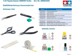 TAMIYA 24365 1:24 Toyota Soarer 2000VR-Turbo – Model Building, Plastic Kit, Hobb