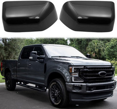 Glossy Black Directly Replacement Mirror Caps Cover Trim Replace for 2017-2023 2