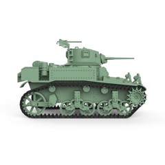 1/16 Military Model Kit US M3A1 Stuart Light Tank