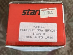 Starter Porsche 356 Spyder Zagato Tour Auto 1858 Resin Kit 1:43 Por166 France