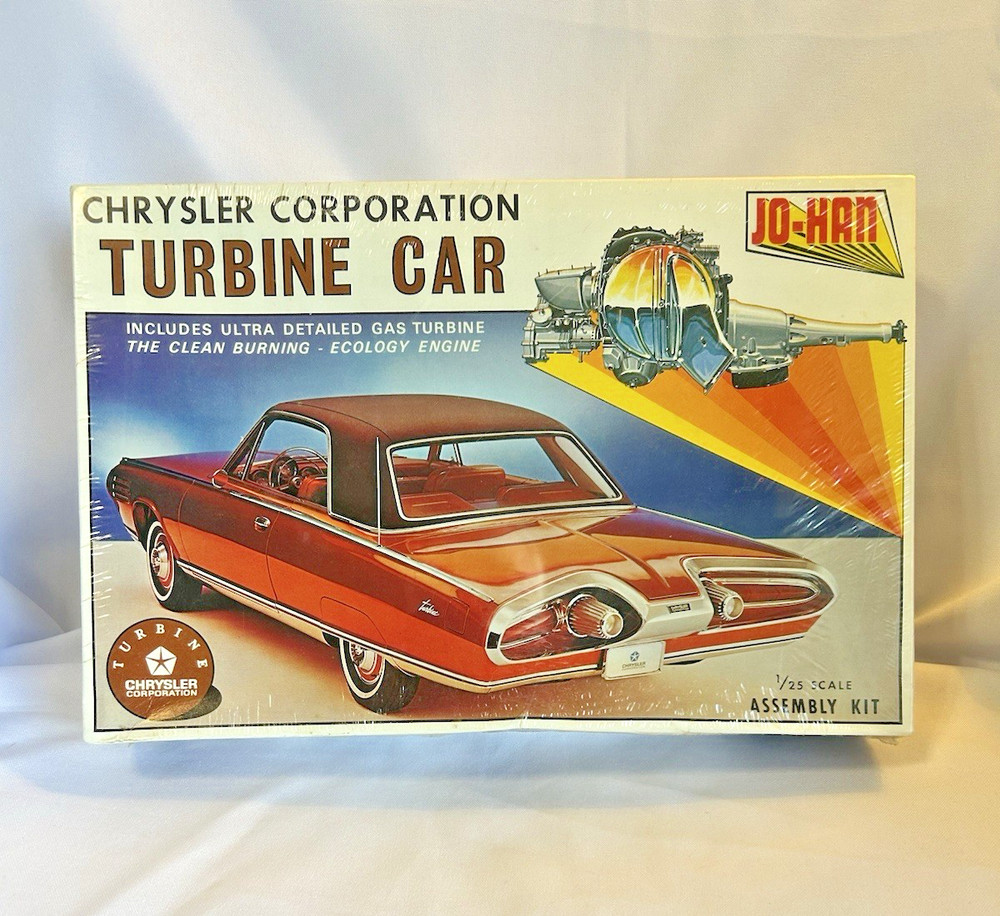JO-HAN Chrysler Corp. TURBINE CAR model kit NEW in FACTORY SEALED LARGE BOX RARE