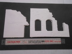 1/35 Diorama Accessories Ruins Building Wall kit Castings Rubble Great Detail