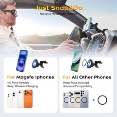 Sunsdrew Magnetic Phone Mount Toyota Tacoma 3rd Gen 2016-2023 Dashboard Phone Ho