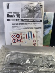 Hobby Craft French Curtiss Hawk 75 Plastic Model Plane 1:48. Open Box!!!
