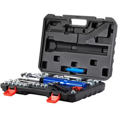 Hydraulic Flaring Tool Kit, 32 PCS 45° Double/Brake Repair Brake Flaring Tools,