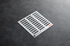 1:35 3D License Plates for scale model Modern Military Vehicles
