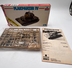 Vintage ESCI 8310 Flakpanzer IV Wirbelwind 1/72 WWII German AA Tank Model Kit