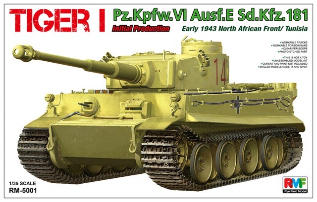 1/35 Pz.Kpfw.VI Tiger I Ausf.E Sd.Kfz.181 (Initial) North African Front/Tunisia