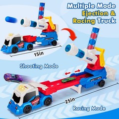 BainGesk Semi Truck Toys Car for 3, 4, 5, 6, 7, 8 Years Old 6 x 10 x 4 inches