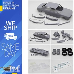 DiOlex DP24188 1/24 3D print resin kit Alpina B9/B10 (BMW E28) with color decals