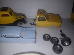 Monogram Revell Junkyard Built Parts Lot 1/32 1/24 1/25 Model Car Parts