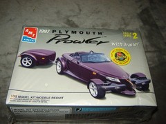 Amt Ertl 8588 Model Kit 1997 Prowler w/trailer Factory Sealed 1/25 scale 1997