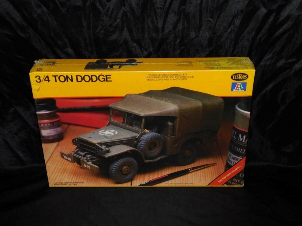 Testors Italeri 3/4 Ton Dodge NEW Model Kit WW2 Military Tuck 1:35 Scale 775