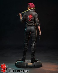 Female V Figurine 1/10 Cyberpunk 2077 DIY Kit 13 pcs FDM 3D Printed
