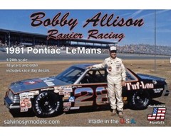 Salvinos JR Models RRLM1981D Bobby Allison Ranier Racing 1981 Leman model kit