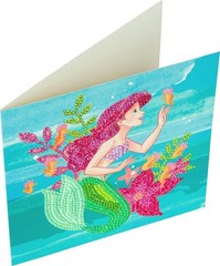 Craft Buddy Crystal Art CCK-DNY803 Ariel, 18x18cm Crystal Art Card, Multi