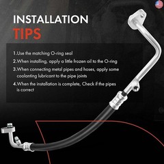 A-Premium A/C Suction Hose & Discharge Line Hose Assembly Compatible with