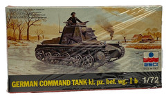 German Command Tank Model Kit Pz.Bef.Wg. I b 1/72 8041 Sealed Vintage ESCI Italy