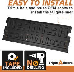 Truck Mat Compatible with 2021-2026 Ford F150 Accessories, Tailgate Mat Custom F