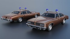 1/25 resin 3d printed 1977 Pontiac LeMans 4 door designed by Andrey Bezrodny
