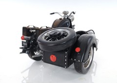 BMW R75 Military 1930s Motorcycle w/ Sidecar Metal Model 11″ Automotive Decor