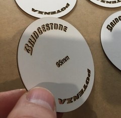 1/10th Scale Bridgestone Potenza Stencils Templates Various Sizes