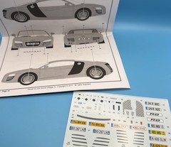 Revell Audi R8 Model Kit 1/24 Open Box. Everything Is There. White Color.