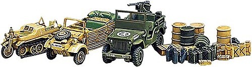 Academy WWII Ground Vehicle Set – Plastic Model Military Vehicle Kit – 1/72