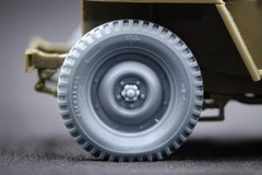 WILLYS MB Sagged wheel set (3d printed Upgrade set) 1/35 ScaleX WW 35001S