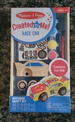 NEW Melissa & Doug Wooden Race Car craft Kit Sealed Design And Paint Yourself