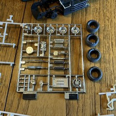 Built Model Car, 1990 Monogram Stock Car STARTED, INCOMPLETE, MODIFIED For Parts
