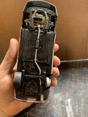 Red Blue Car Model Kit Pre-built Custom Plastic Detailed Engine Interior