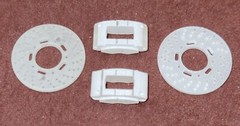 1/12 3D printed Revell disc brakes calipers and rotors fine detail shapeways
